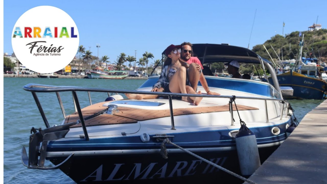 Passeio de lancha Arraial do Cabo até 9 passageiros Real Hakw 32