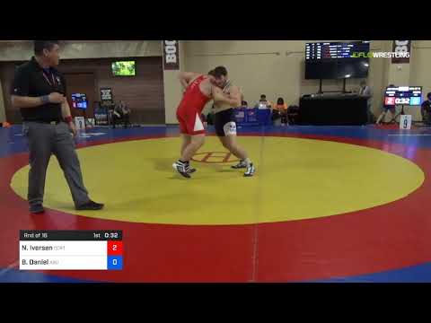 2018 Marine Corps US Open/UWW Junior Greco Roman 130 Rnd Of 16 - Nic Iversen (CCRTC) Vs. Brady Dan