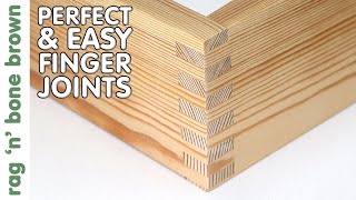 Perfect, Easy Finger Joints - Table Saw Jig (no dado)