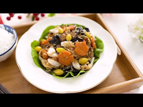 Buddha's Delight Vegetarian Stir Fry Recipe | LuoHan Zhai | Chinese New Year Vegetarian Recipe | ็ฝๆฑๆ