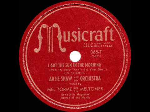 1946 Artie Shaw - I Got The Sun In The Morning (Mel Torme & his Mel-Tones, vocal)