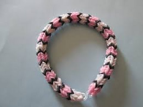 Rainbow Loom deutsch - Quadrafish Armband optik Deutsch