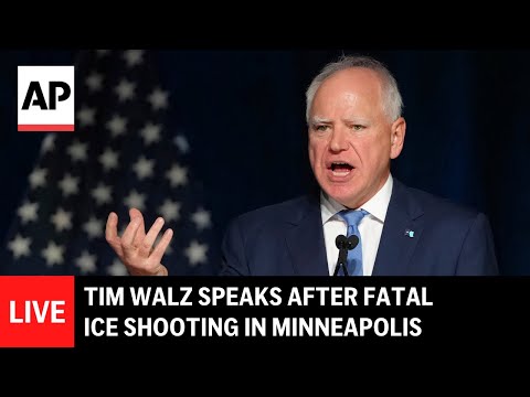 LIVE: Tim Walz holds a press conference after fatal ICE shooting in Minneapolis