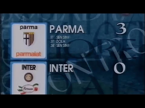 Parma-Inter 3:0, 1994/95 - 90° minuto (doppietta di Néstor Sensini)