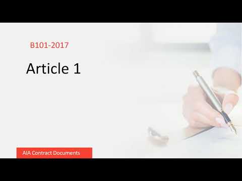 Contracts 101:  Choosing and Completing Owner-Architect Agreements