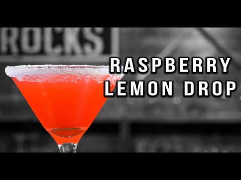 Raspberry Lemon Drop Martini | Vodka Cocktail Recipes | Booze on The Rocks