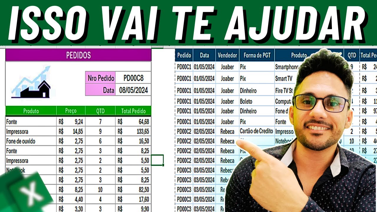 Como criar um formulário de pesquisa dinâmico de pedido por critérios no Excel