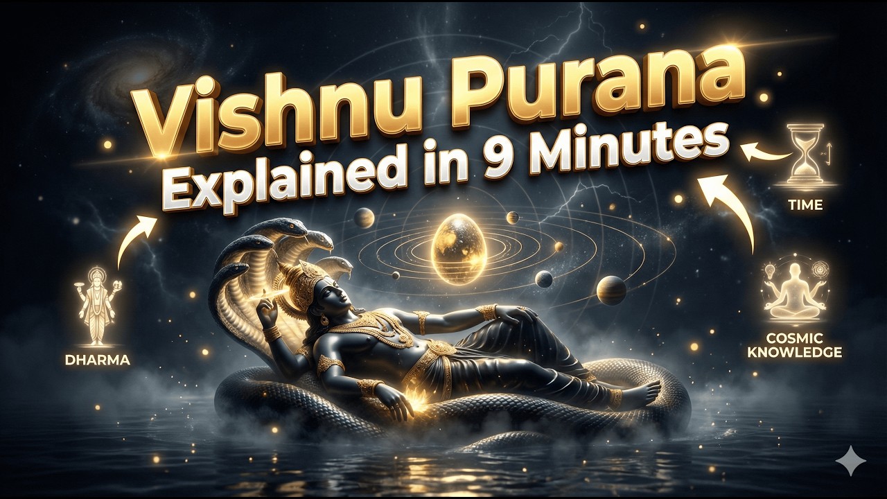 Vishnu Purana in 9 Minutes | Universe, Dharma, Kalki Avatar & Vedic Science Explained | Real2Real