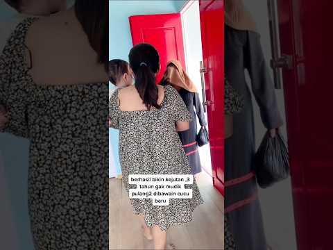 surprise pulang tanpa kasih kabar‼️#surprise #pulkam #momenharu #viraltiktok #suratcintauntukstarla