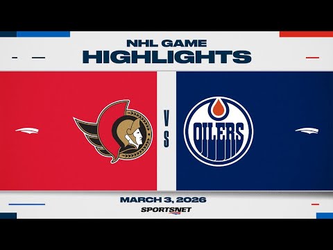 NHL Highlights | Senators vs. Oilers - March 3, 2026