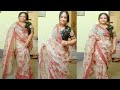 How To Drape Semi Transparent Saree I Wear Very Light Saree Perfectly IUltra Low Waist Saree Draping