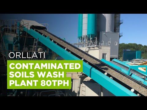 Orllati, Switzerland, Contaminated Soils Washing Plant from CDE Used for Concrete Production.