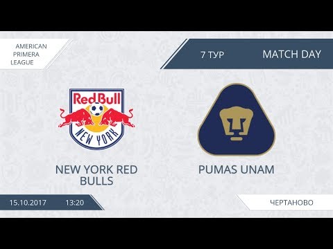 AFL17. America. Primera. Day 7. New York Red Bulls - Pumas Unam.