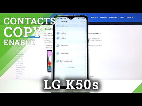 How to Copy Contacts in LG K50s – Relocate Contact List