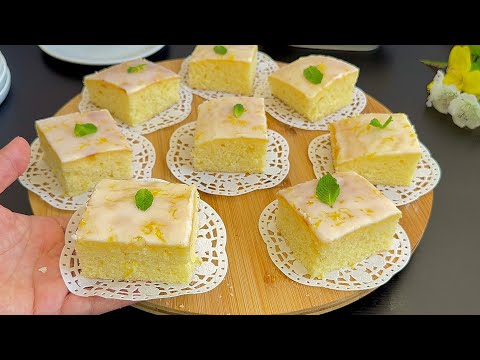 IF YOU HAVE A FEW MINUTES, MAKE THIS CAKE🍋 Incredibly delicious!