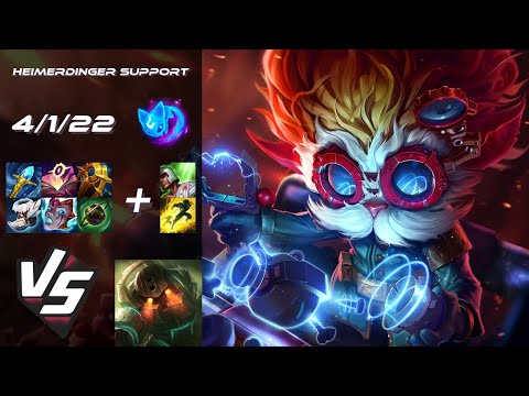 SUPPORT Heimerdinger vs Nautilus - EU Grandmaster Patch 14.23