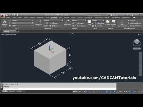 AutoCAD Tutorial Circle Command 3 Point 2 Point Tan Tan Radius Tangent Circles