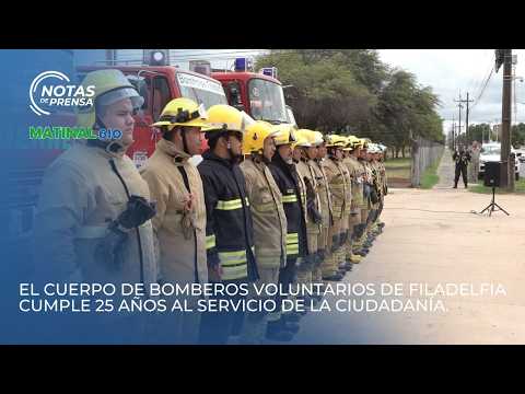 El Cuerpo de Bomberos Voluntarios de Filadelfia cumple 25 años al servicio de la ciudadanía.
