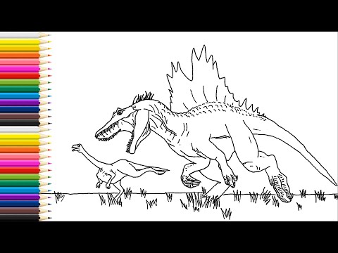 INSPINEDORAPTOR hunt GALIMIM Drawing