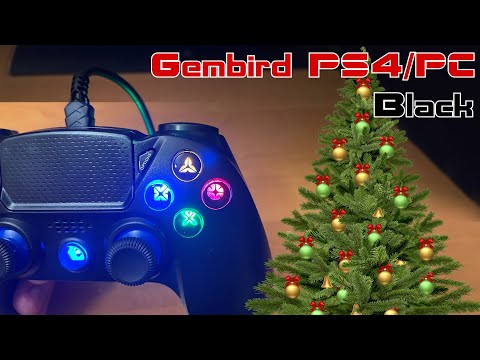 GEMBIRD Wired vibracinis žaidimų valdiklis PlayStation 4 arba PC juodas video