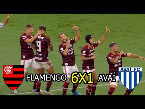 FLAMENGO 6X1 AVAÍ GOLS E MELHORES MOMENTOS | SHOW DO CAMPEÃO