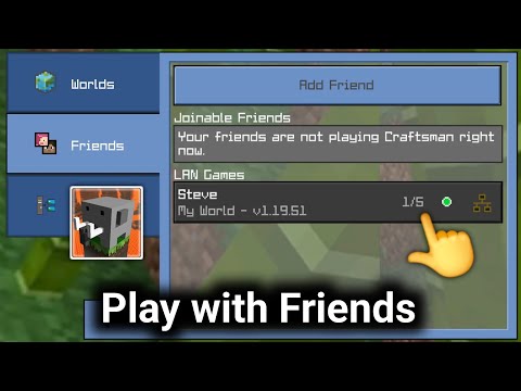Craftsman How To Play Multiplayer with Friends