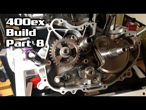 Honda 400ex Build - Part 8 - Motor Engine Bottom End Transmission, Shift Drum & Forks, Shifter Shaft