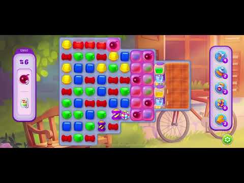 Homescapes Level 12850 - no booster gameplay