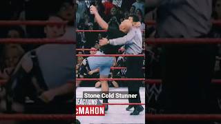 Steve Austin Hits Shane McMahon with Stone Cold Stunner 🤮 #shorts #wwe