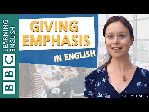 Grammar Tutorial - Cleft Sentences - Giving Emphasis
