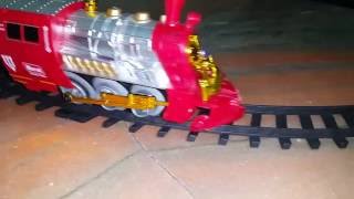 Wow the toy train going a way
