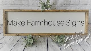 Farmhouse Sign Tutorial / How to Make Signs to Sell