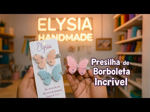 Presilha de Borboleta Incrível de Fita 🎀 | Tutorial Fácil e Truques de Bordado