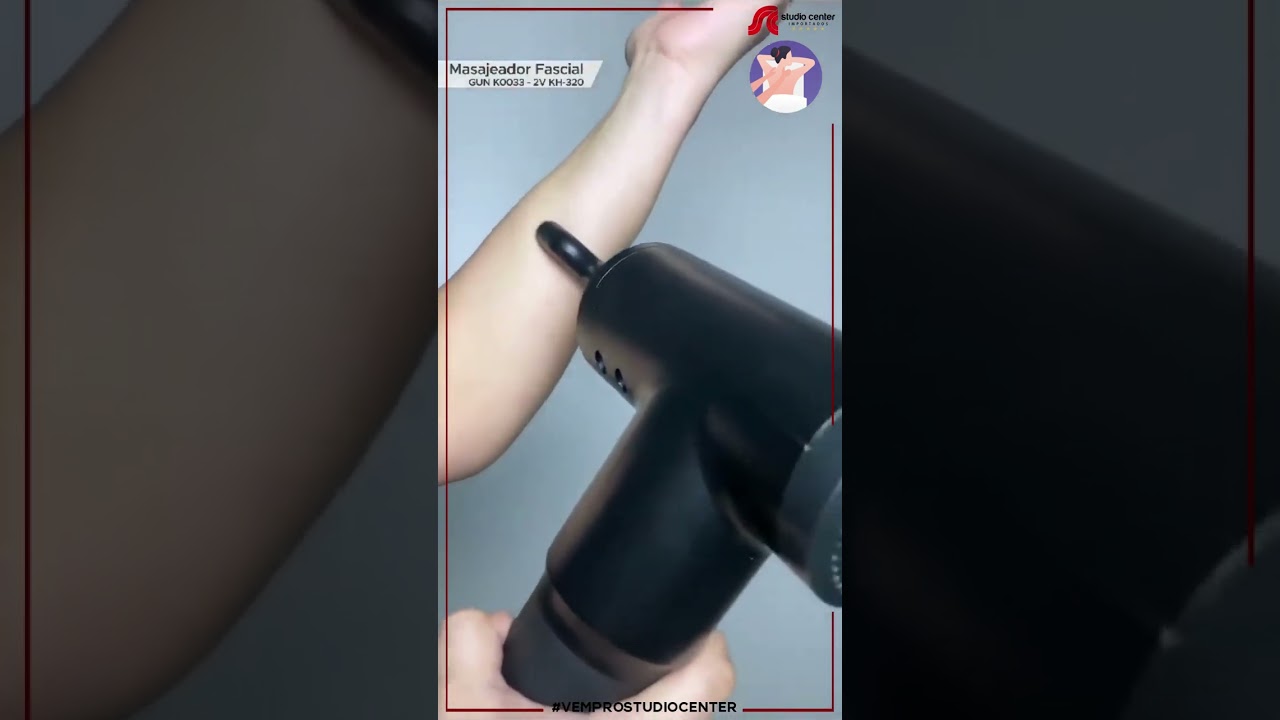 Pistolet de massage fascial et musculaire rechargeable video thumbnail
