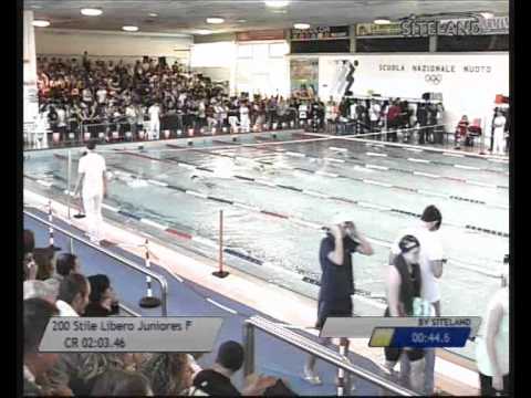 Serie 5 dei 200 Stile Libero Juniores Femmine - 16 Memorial Chiara Giavi