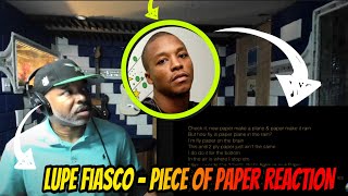 Lupe Fiasco - Piece of paper/cup of jayzus Lyrics - Producer Reaction