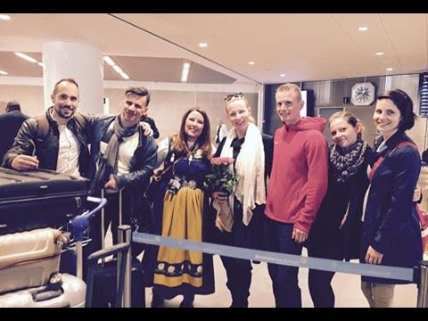 ManuElla: Arrival to Eurovision Song Contest in Stockholm
