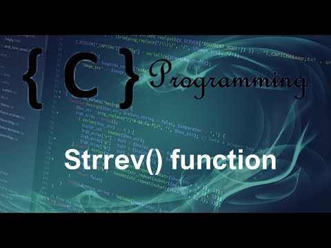 C programming Tutorial – 27 – Strrev function