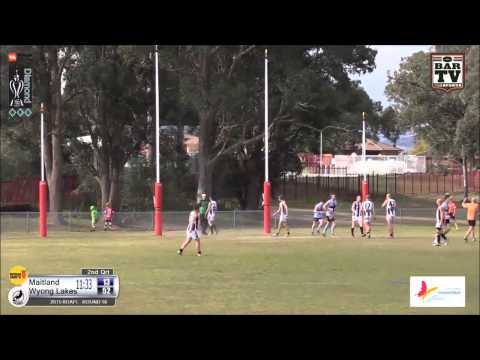 2015 BDAFL Round 16 1st Division Highlights - Maitland v Wyong Lakes