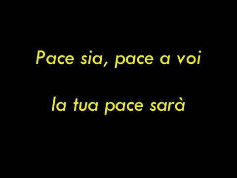 Pace sia, pace a voi