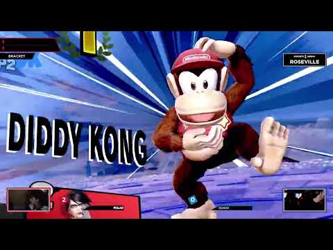 Polar (Bayonetta, Wii Fit Trainer) vs Schiz0 (Palutena, Diddy Kong) - Super Smash Tuesdays #27 @ Esp