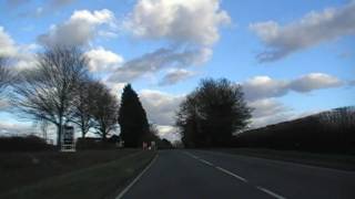 preview picture of video 'Driving Along The B4084 Between Stoulton & Drakes Broughton, Worcestershire UK 14th March 2010'