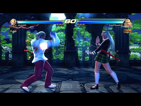 44_2 Steve (silveira323) vs Lili y Asuka ( Uchiha x24 ) - Tekken Tag 2 Online PS3