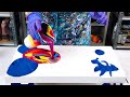 My EYES Molly S HANDS Pour Painting Funny Art CHALLENGE Creative Acrylic Pouring Art Idea