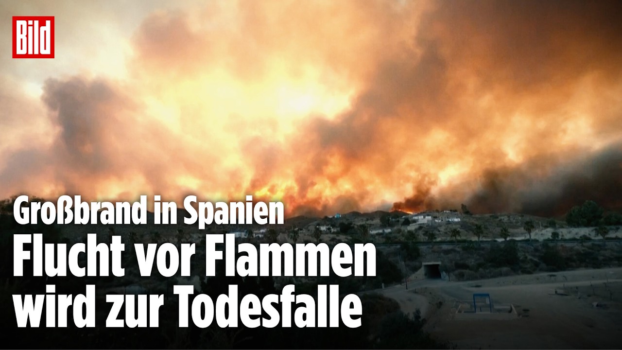 Spanien in Flammen: Ausgetrocknetes Flussbett wird zur Todesfalle