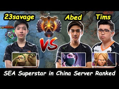 SEA Superstar battle in Chengdu Major Ranked EG.Abed [Templar] Feat Tims vs 23savage Dota 2 gameplay