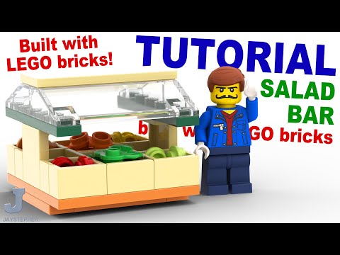LEGO Brick Tutorial On How To Make A Salad Bar