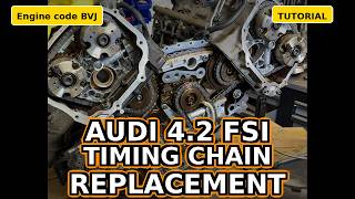 How to replace timing chain on a Audi V8 4.2 FSI BVJ Engine