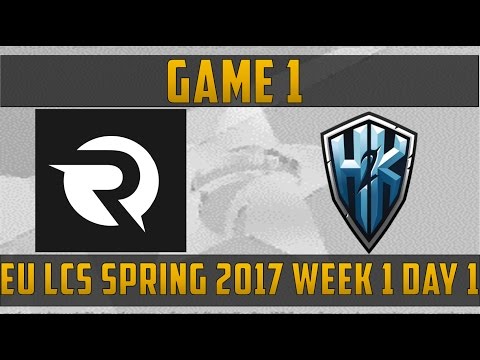 Jankos God- Origen vs H2K Game 1 Highlights EU LCS Spring 2017 Week 1 Day 1