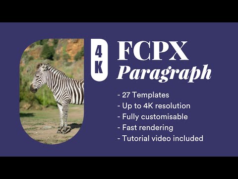 Paragraph Pack - Final Cut Pro X Templates
